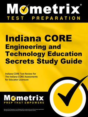 cover image of Indiana CORE Engineering and Technology Education Secrets Study Guide